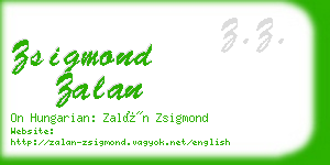 zsigmond zalan business card